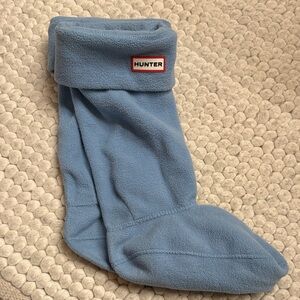 Hunter Light Blue Fleece Casual Socks